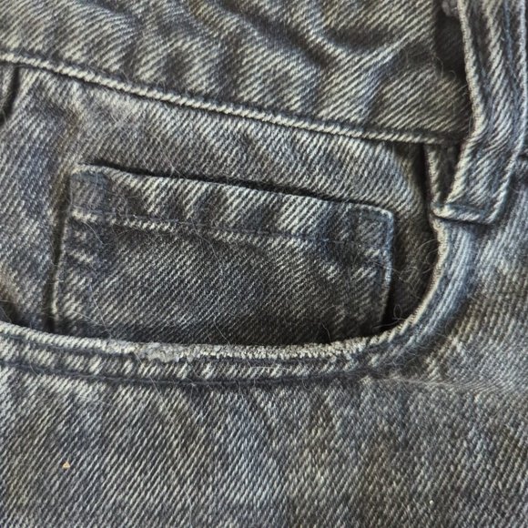 Frank and Oak Stevie High Waisted Black Denim Shorts 3" 25 - Picture 9 of 9